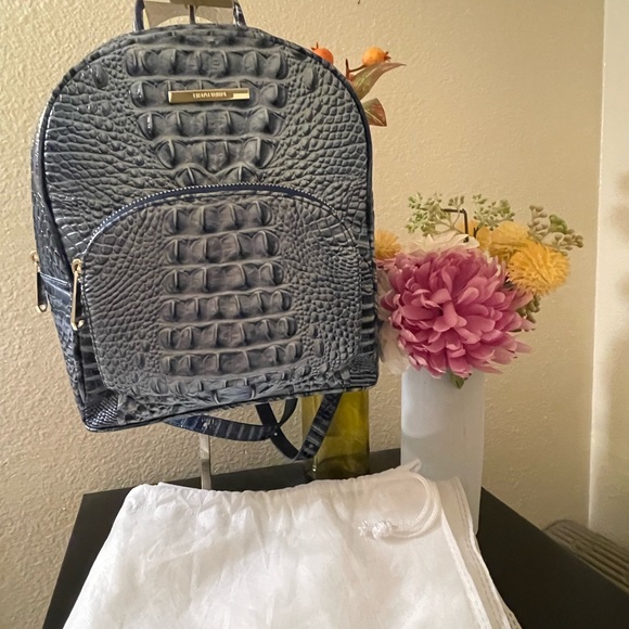 Brahmin Bags Brahmin Croc Embossed Leather Backpack Dust Bag
